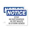 Signmission Stop Do Not Dispose Of Pet Waste In Storm Sewer, 24 in W x Rectangle, Vinyl Decal OS-2PACK-NS-D-1824-L-18475 - alternate 1